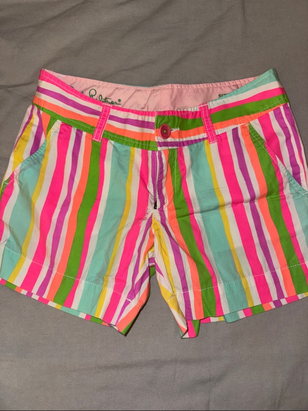 Lilly Pulitzer Callahan Short in neon boardwalk stripe